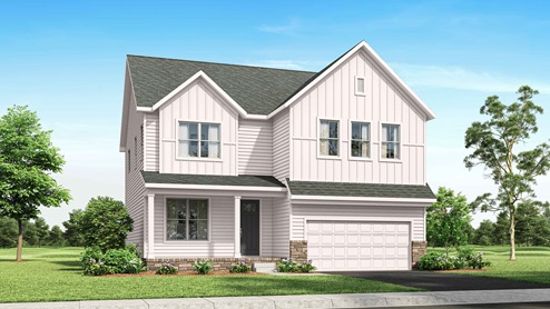 New home renderings featuring Hadley II elevation L