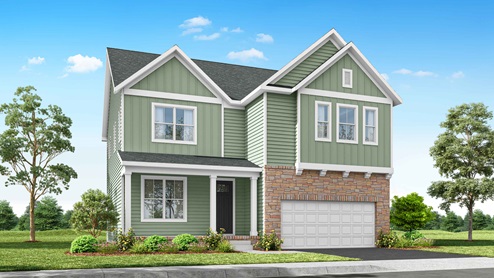 New home renderings featuring Hadley II elevation M