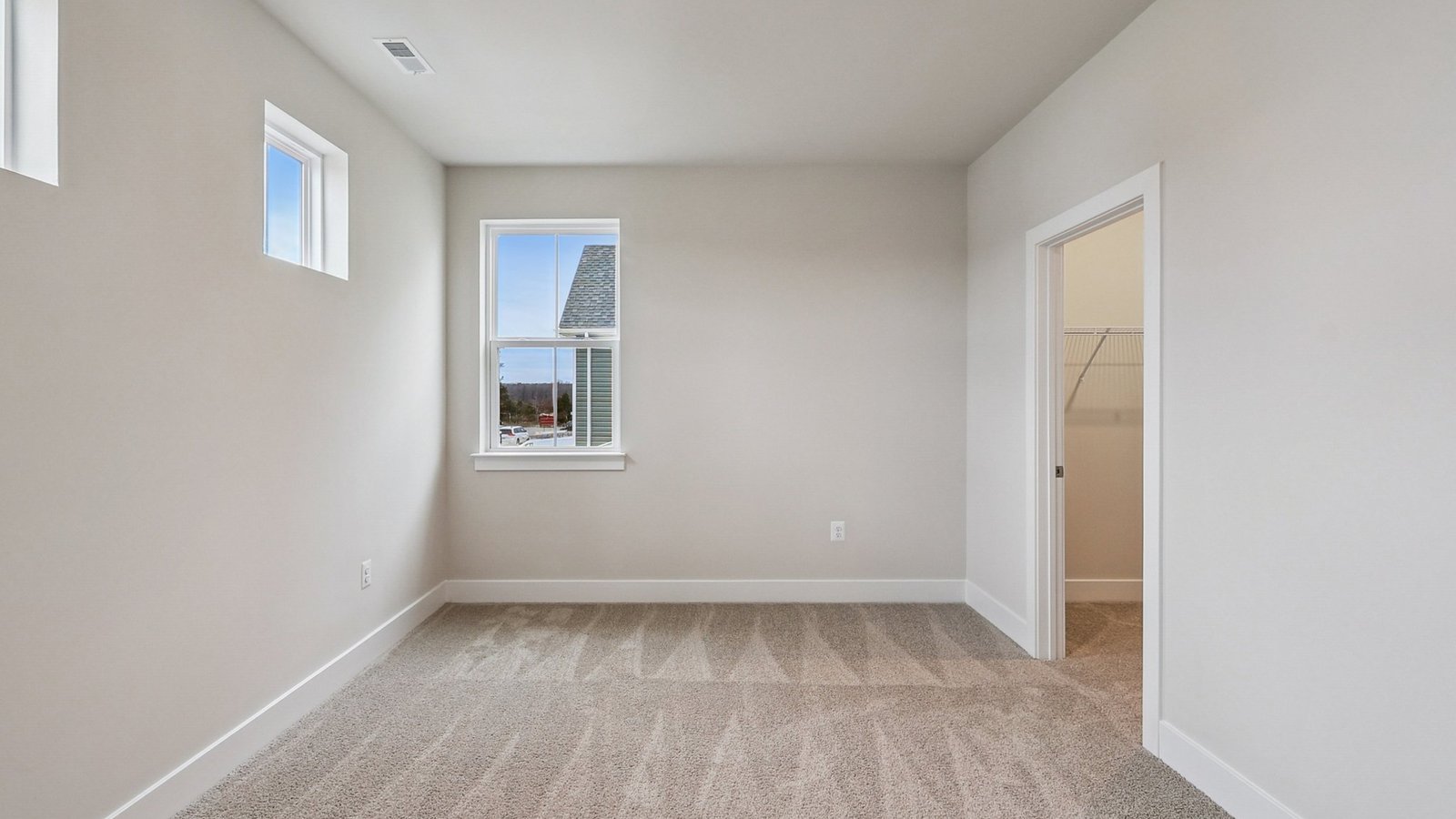 Secondary bedroom on a second floor
