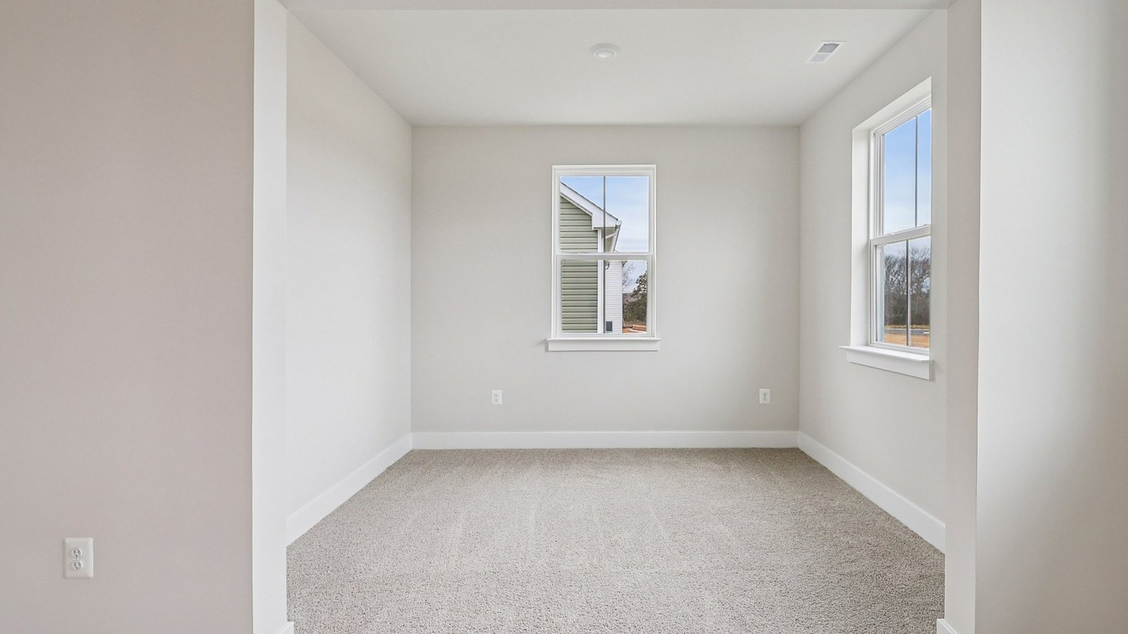 Spacious master bedroom on a second floor