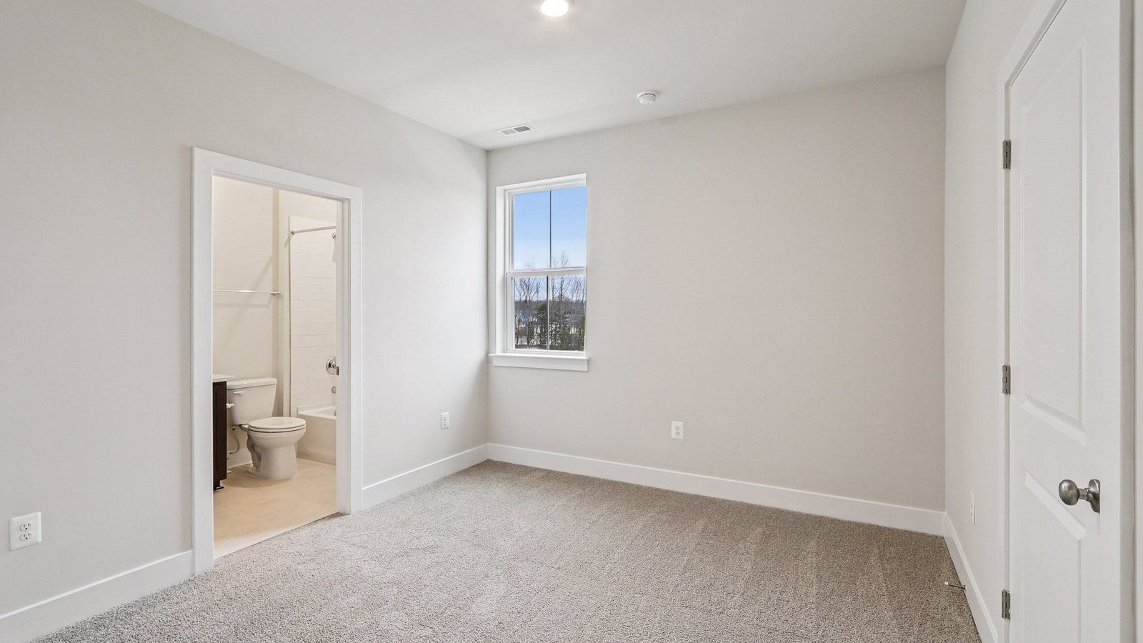 Secondary bedroom on a second floor