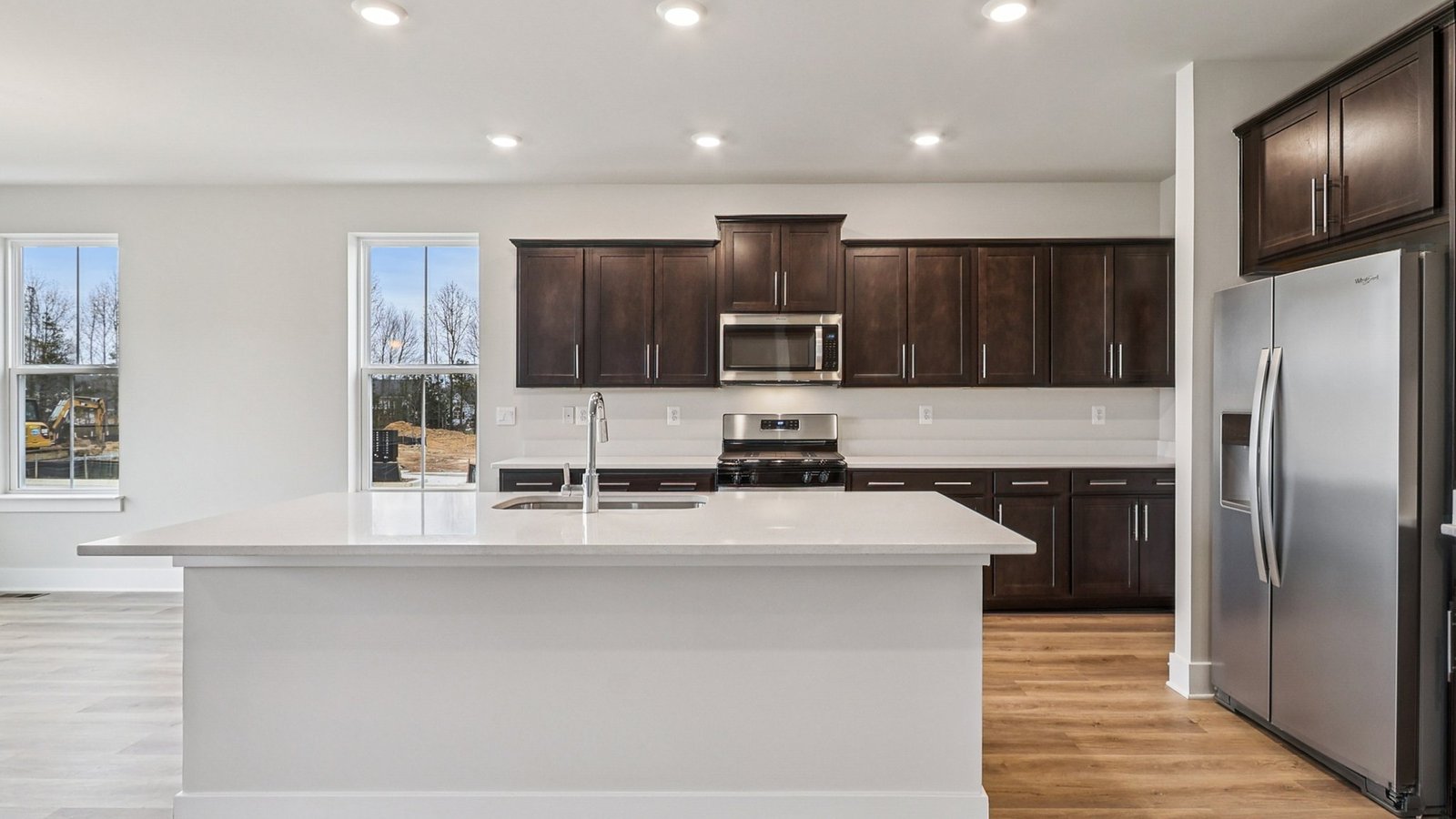 Kitchen with a modern island