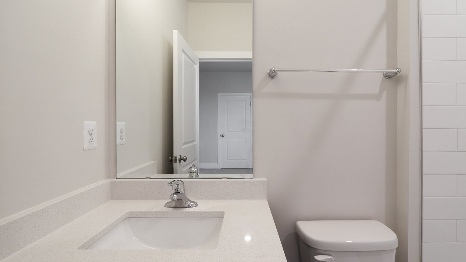 Secondary bathroom on a second floor