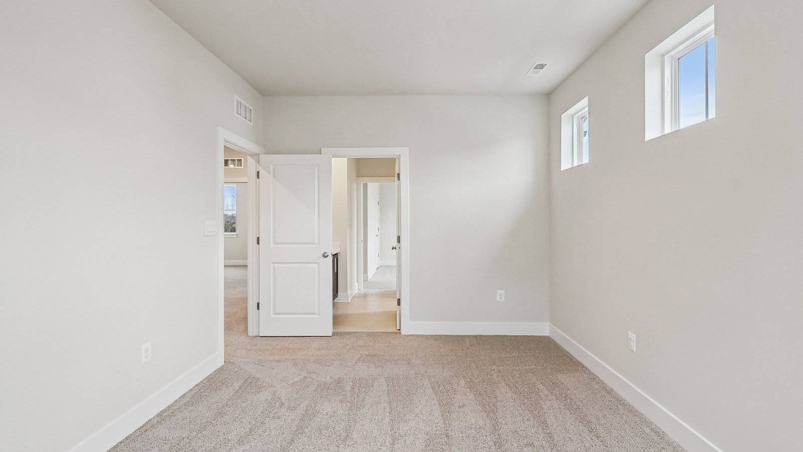 Secondary bedroom on a second floor