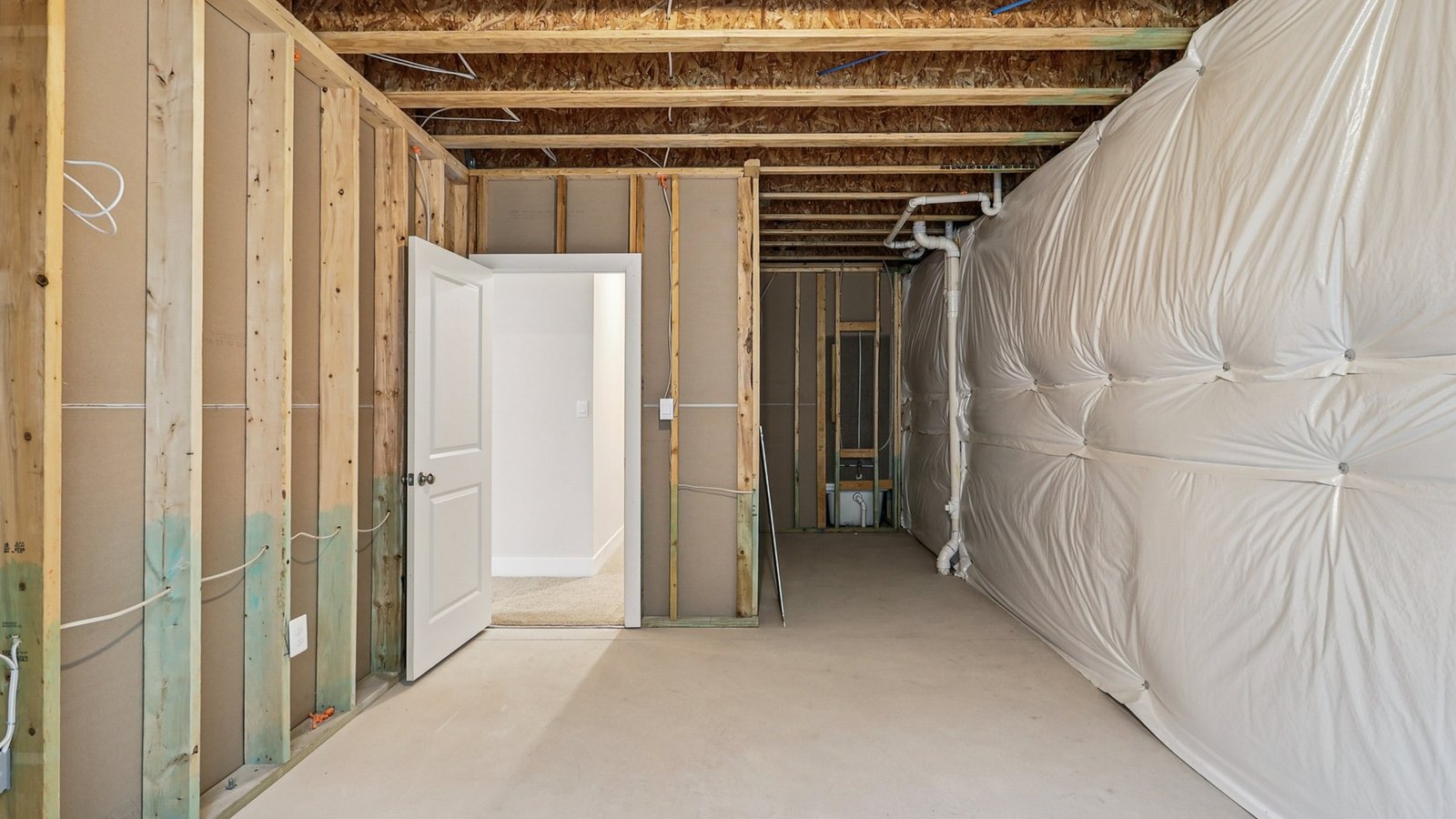 Storage in a basement