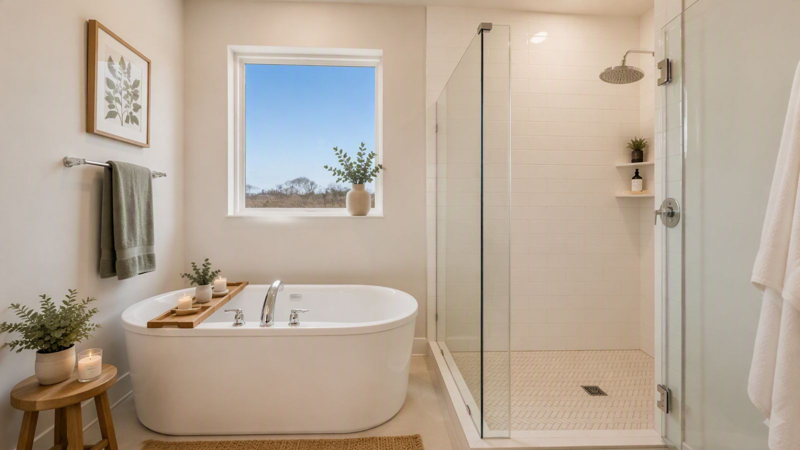 Spa-inspired owner's bath