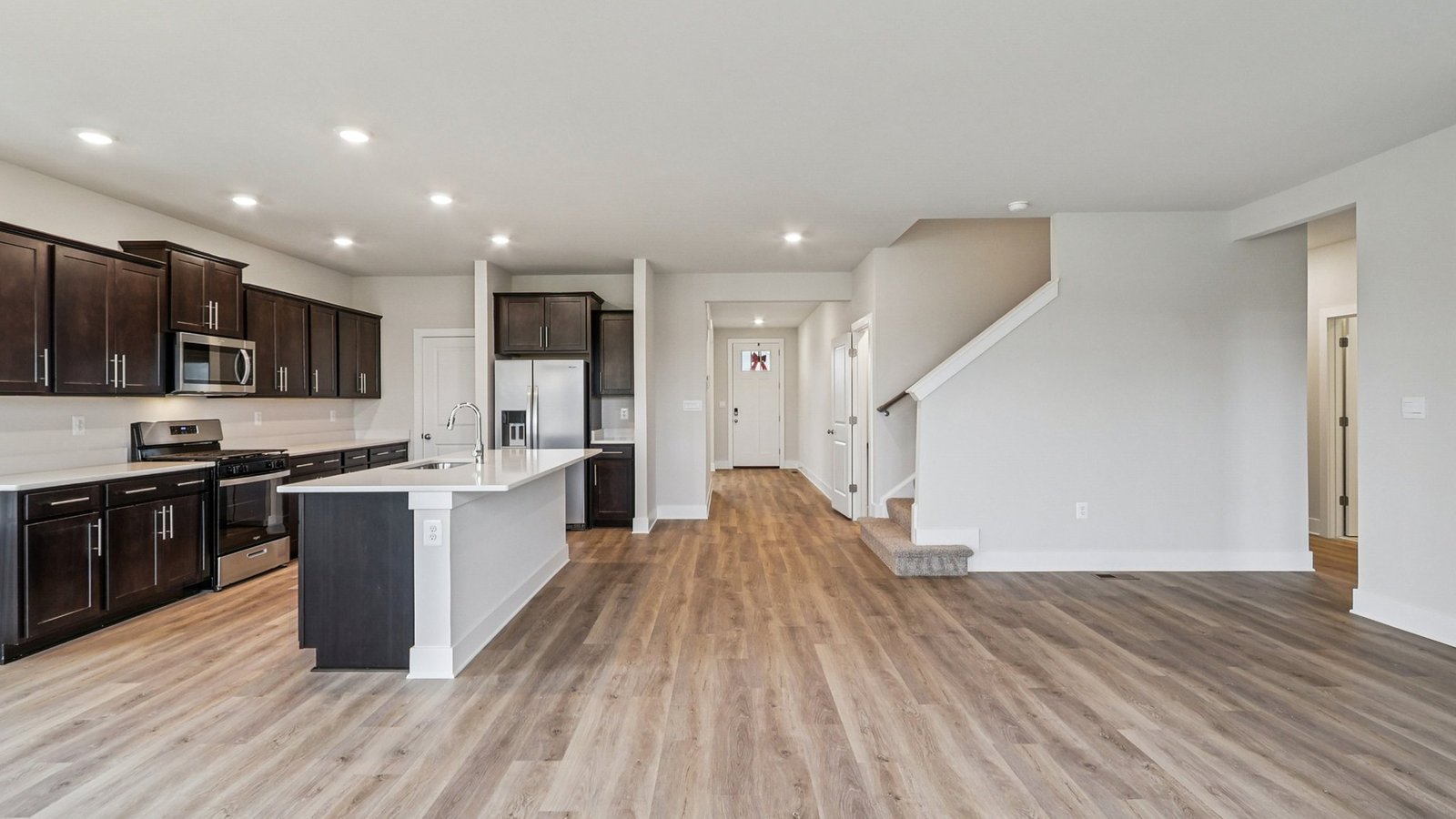 open concept modern living room