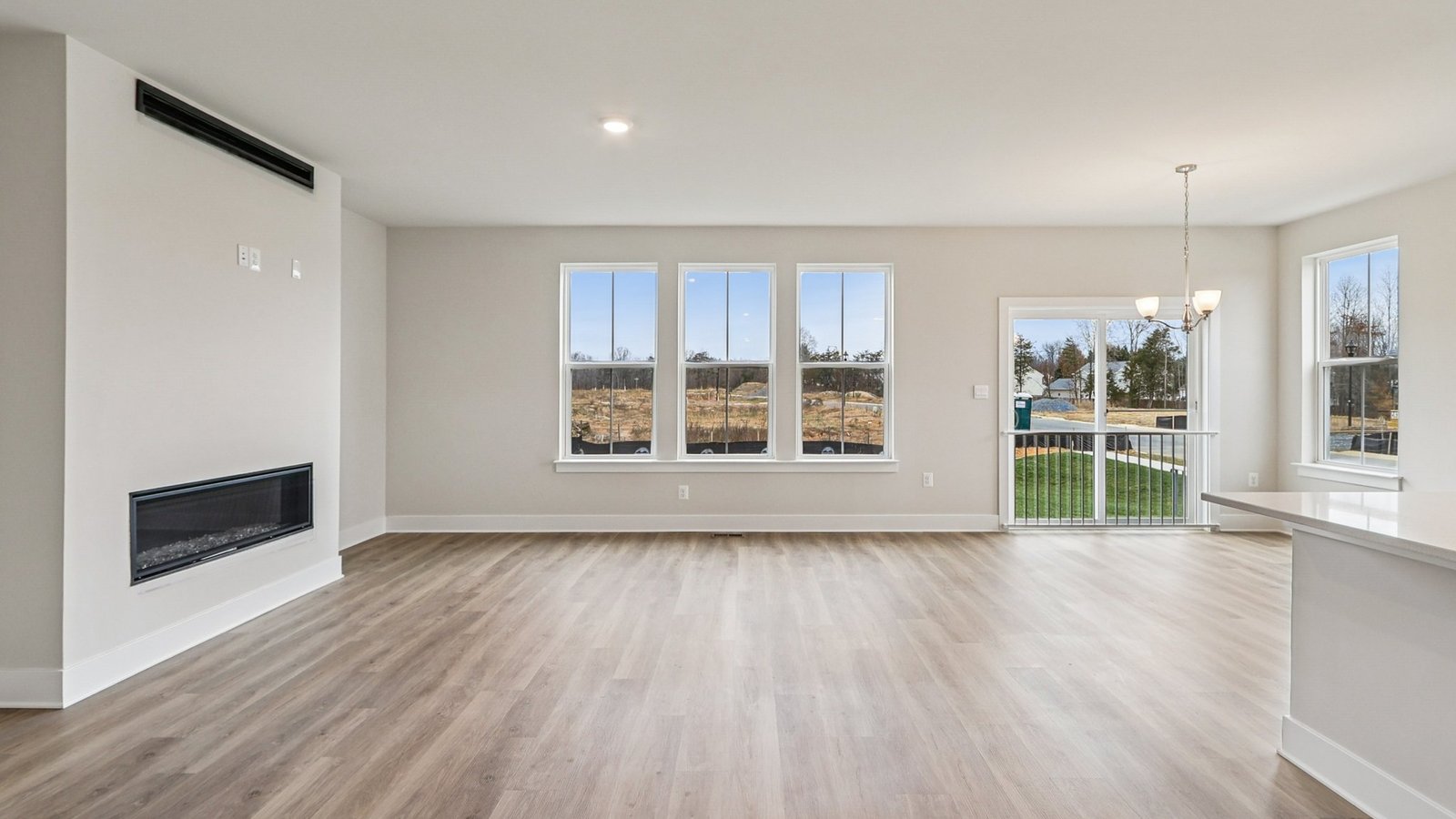 open concept main floor and living room