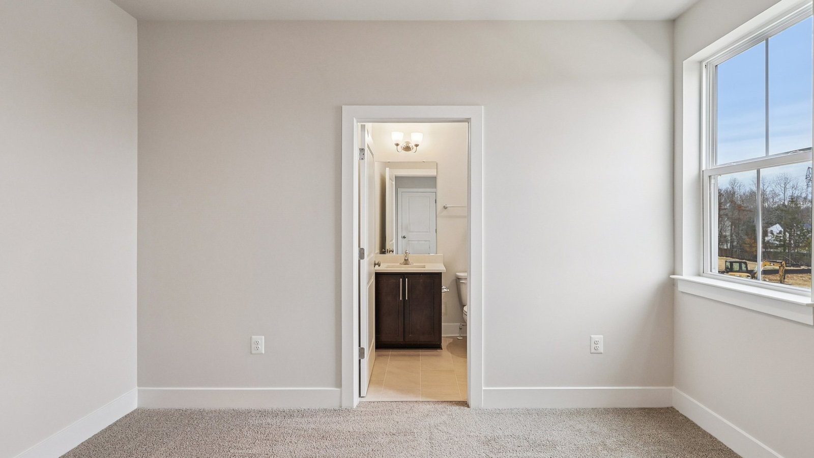 Secondary bedroom on a second floor