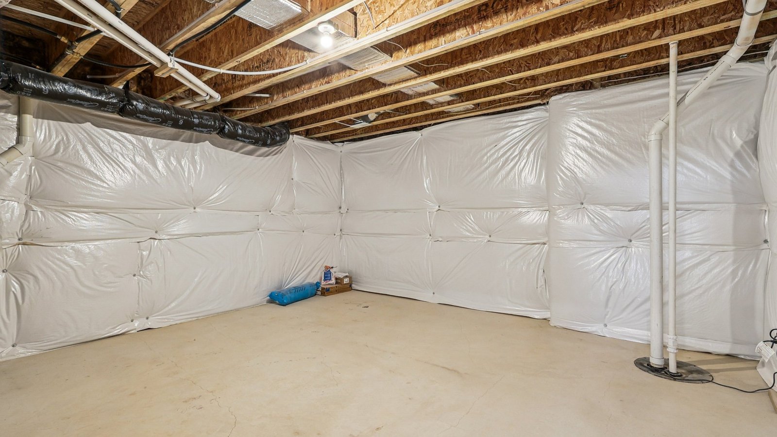 Storage in a basement