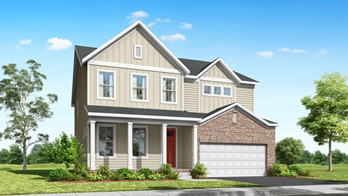 New home in Fredericksburg VA featuring Hampshire II floorplan elevation M