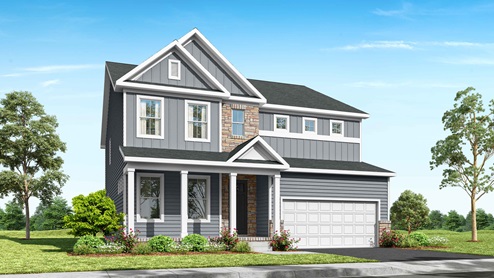 New home in Fredericksburg VA featuring Hampshire II floorplan elevation N