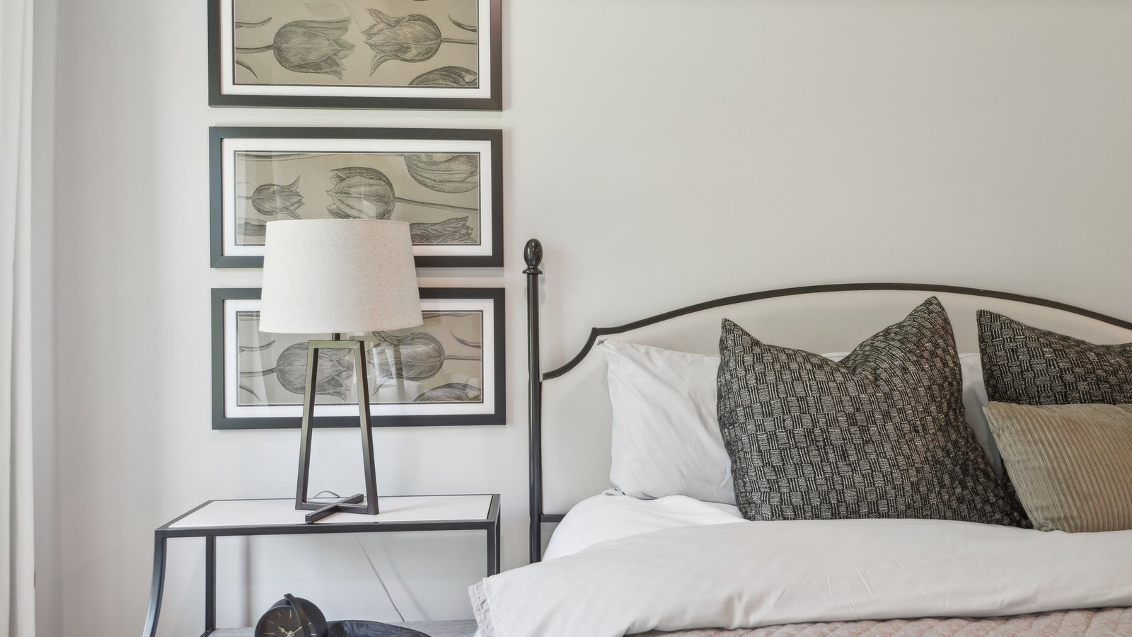 modern primary bedroom