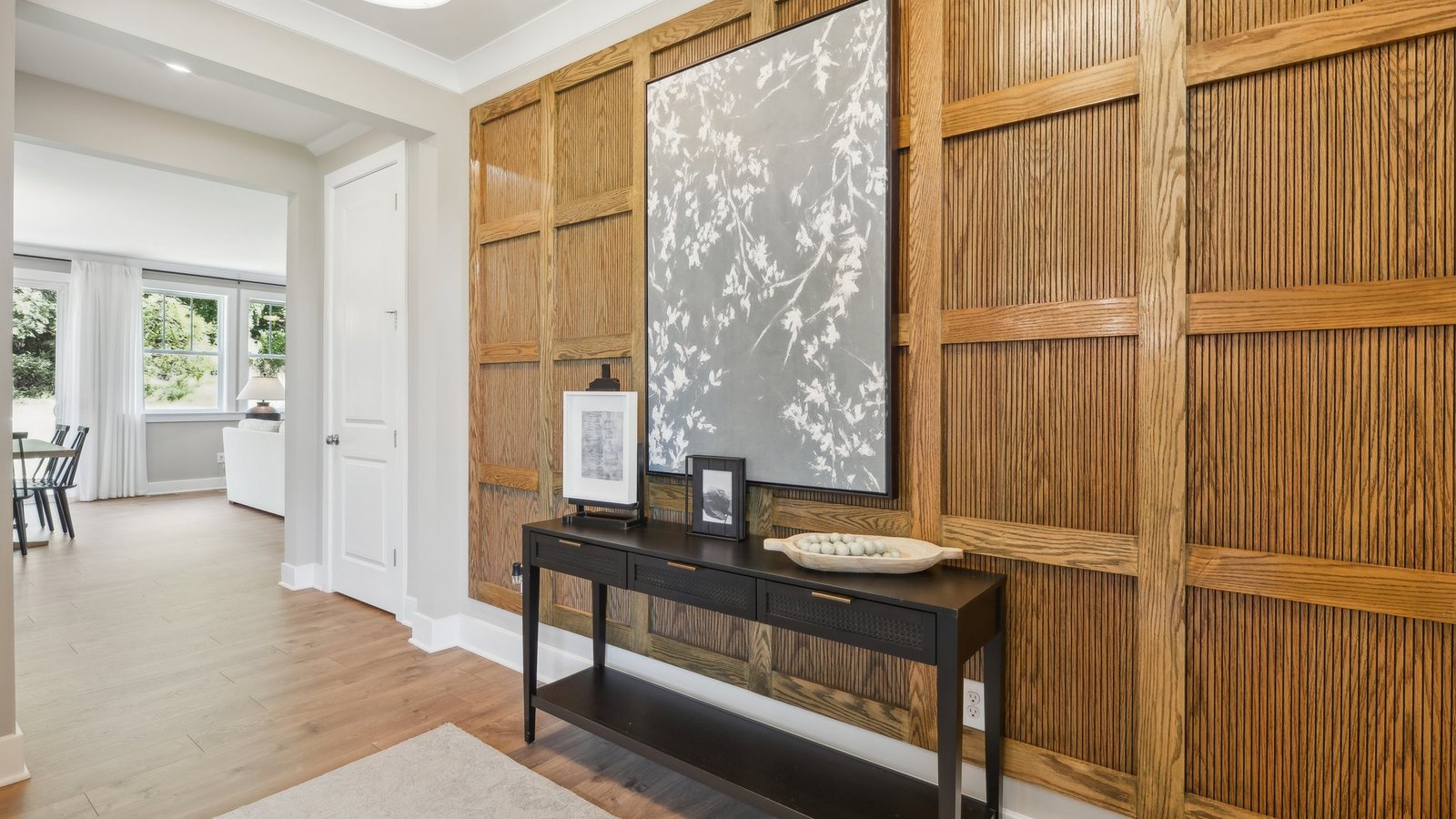 open concept modern entryway