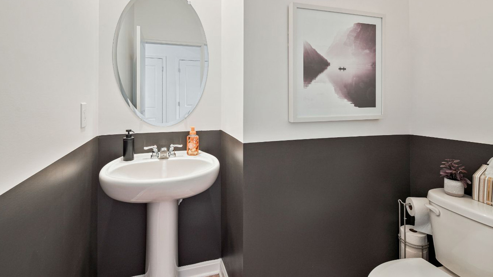 modern powder room