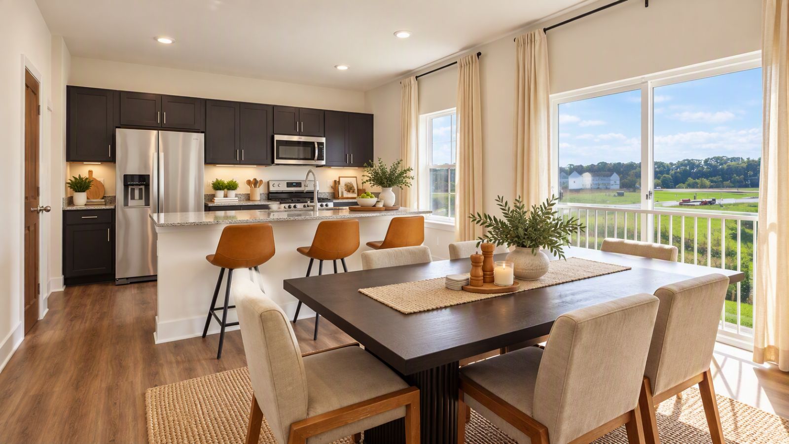 Modern kitchen in a Fredericksburg, VA single-family home.