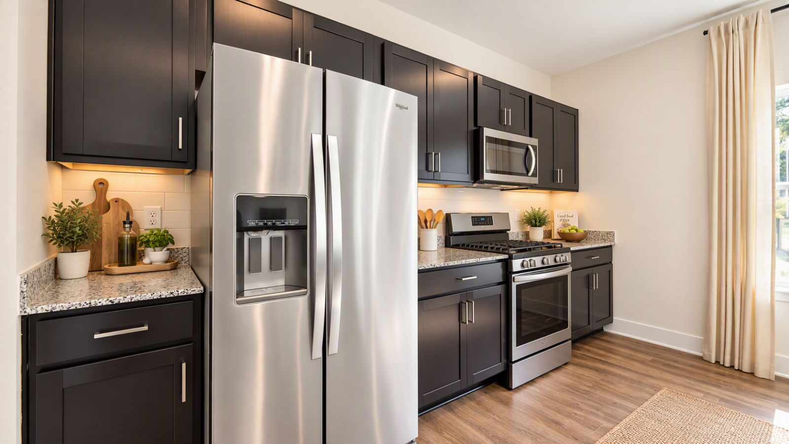 Modern kitchen in a Fredericksburg, VA single-family home.