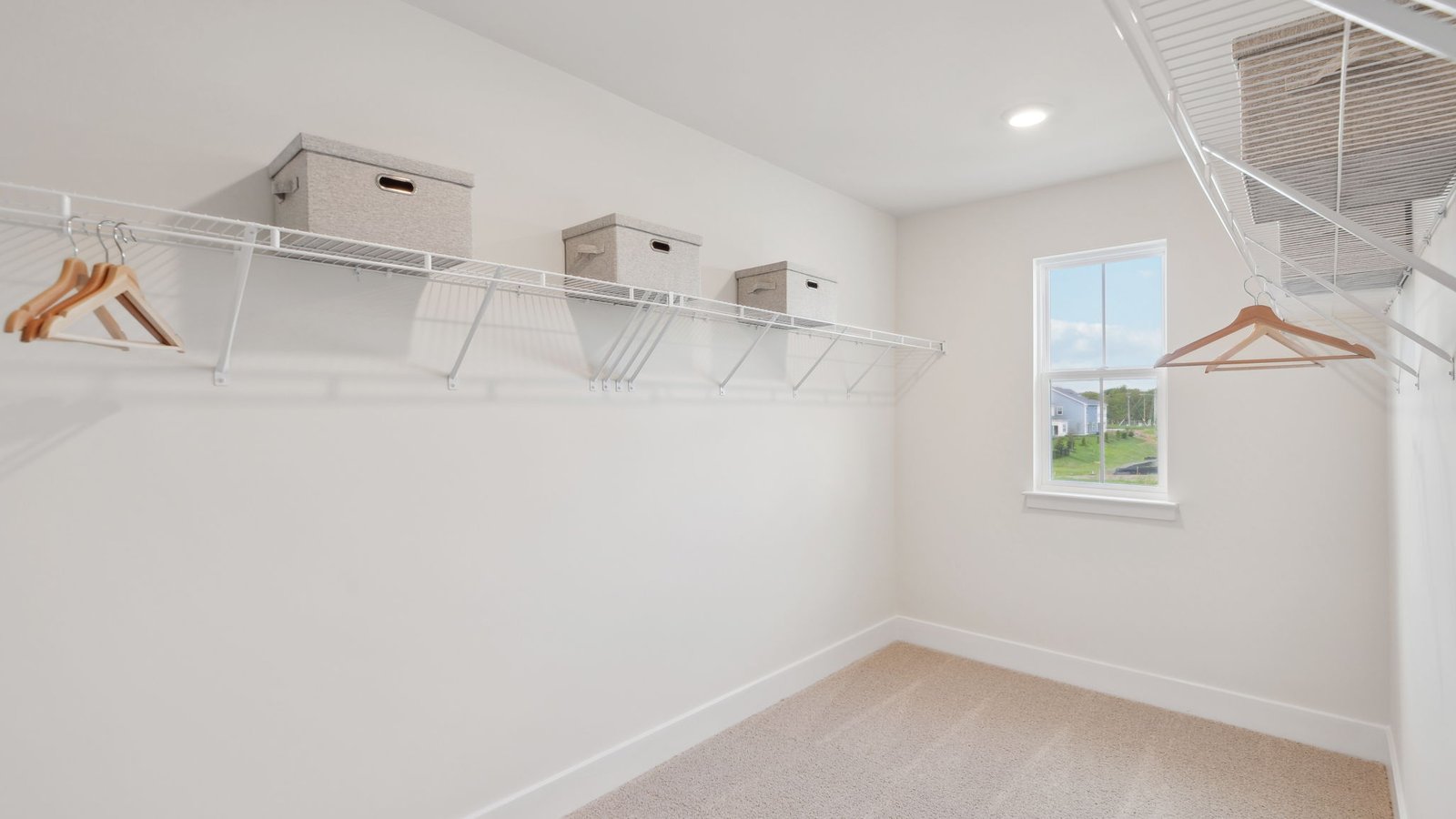 walk in primary closet