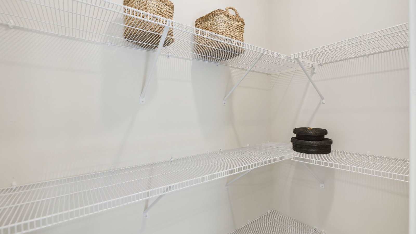 walk in pantry with shelves