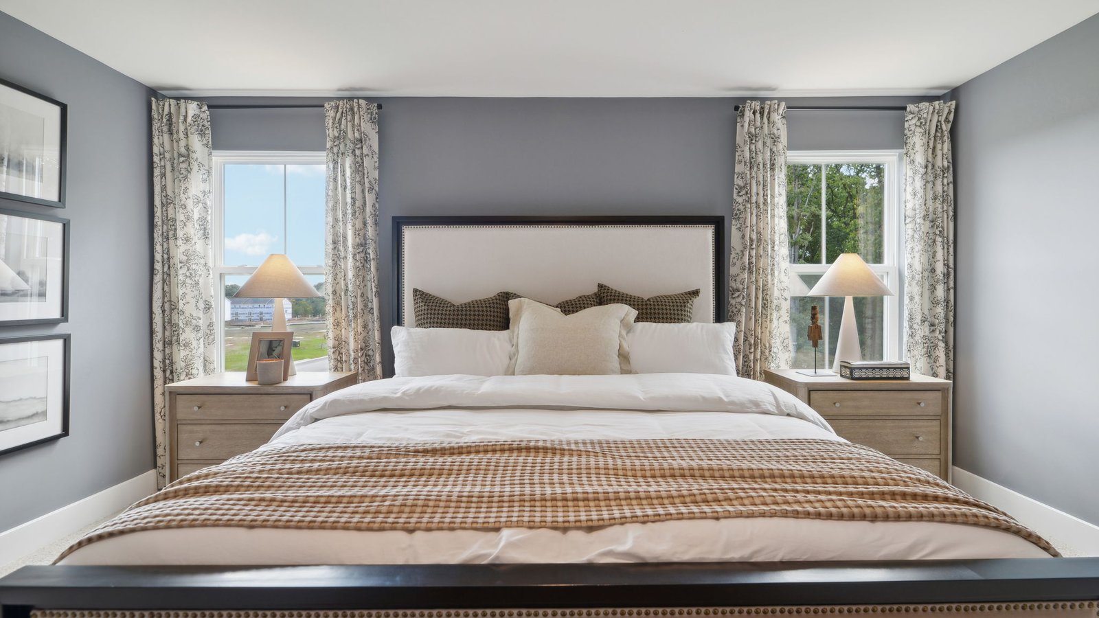 modern primary bedroom