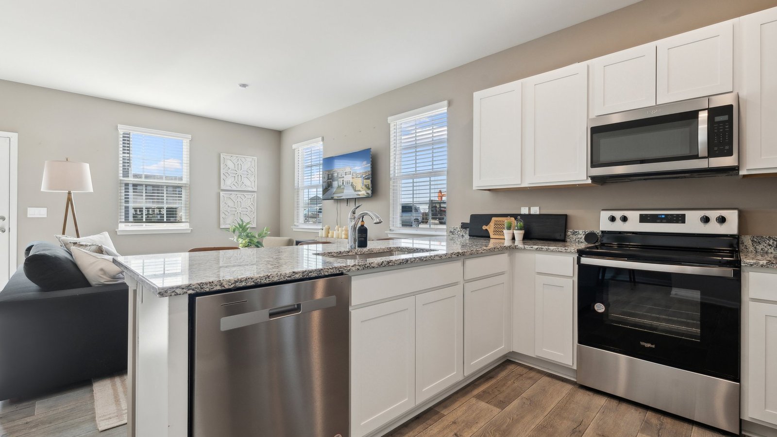 The main living features multiple windows for the perfect amount of natural light