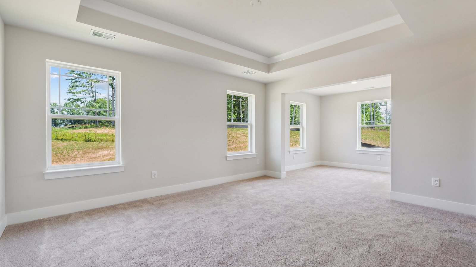 primary bedroom with own sitting area