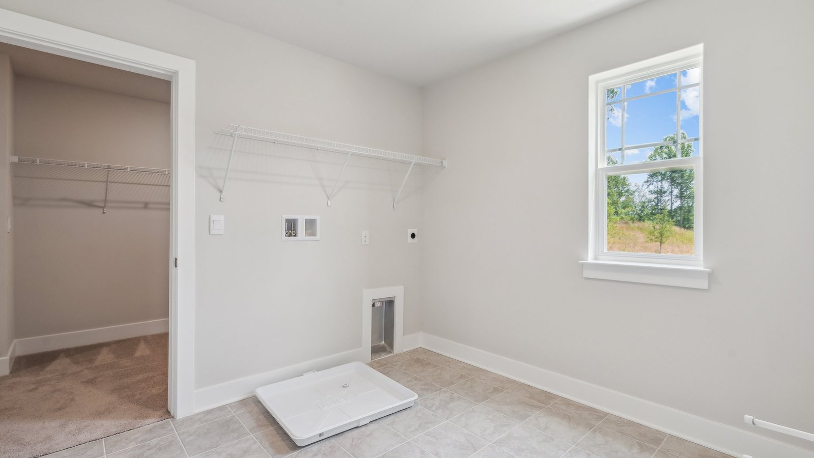 expansive laundry room