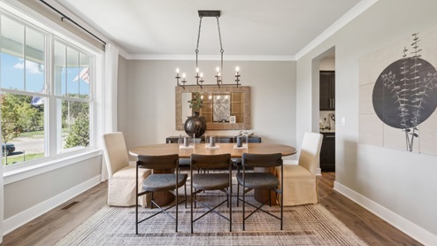 Spacious well-lit formal dining