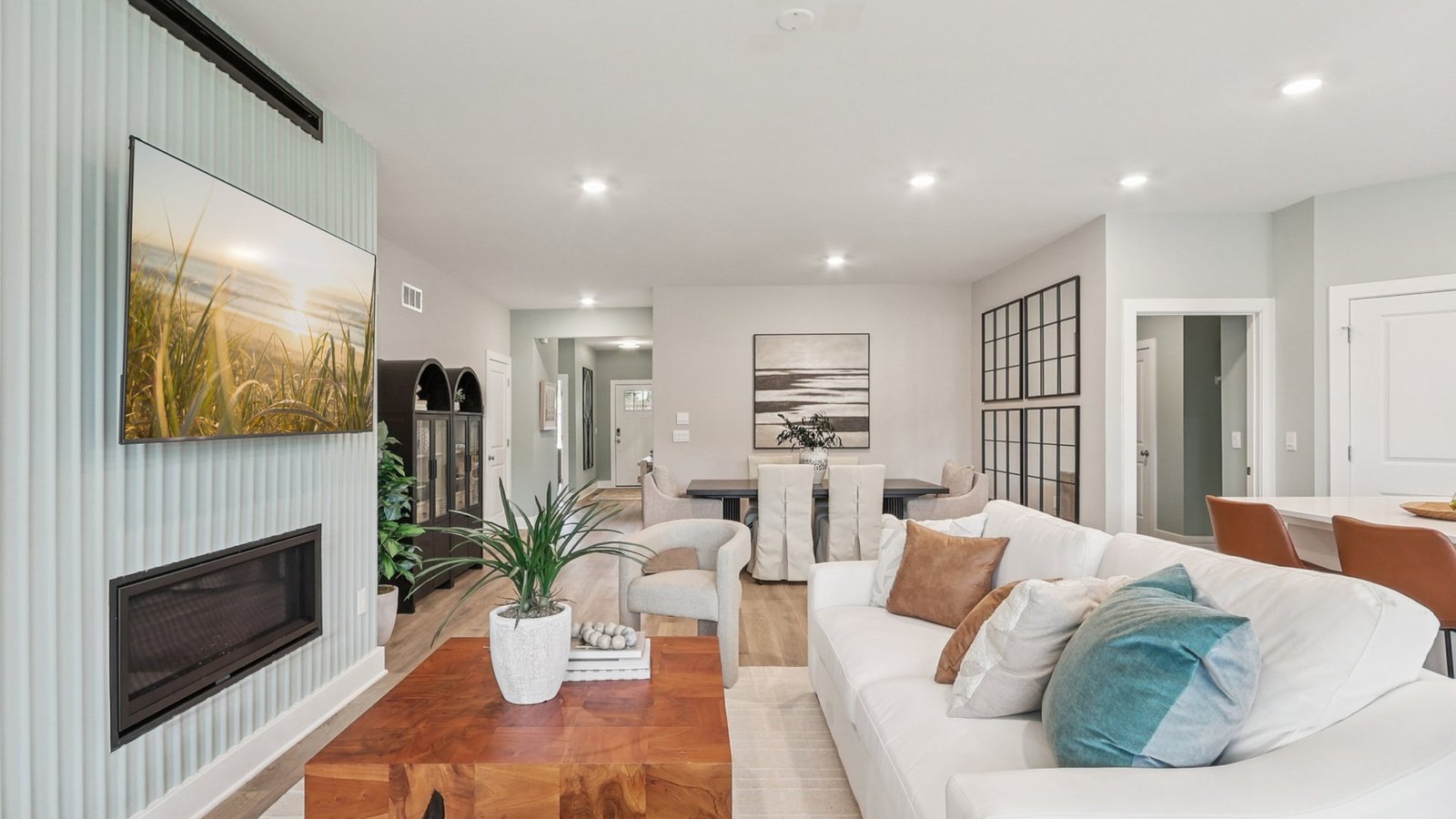 Spacious open concept main living space