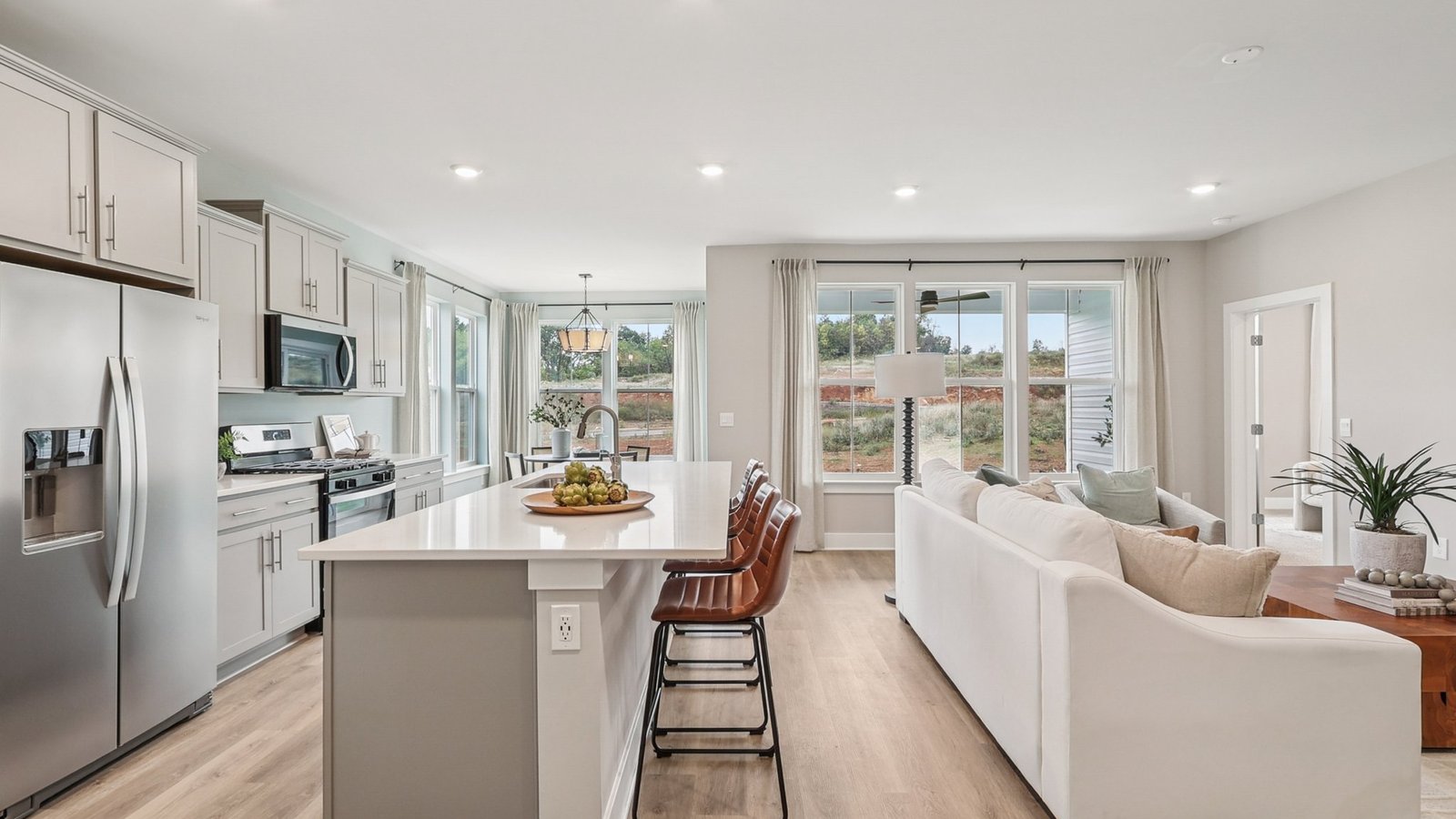 Open concept main living space