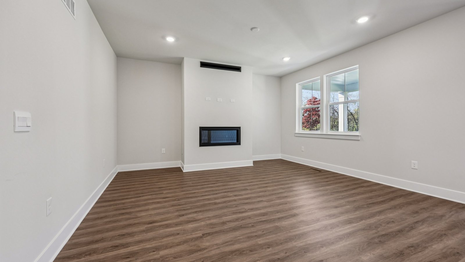 modern open concept living room