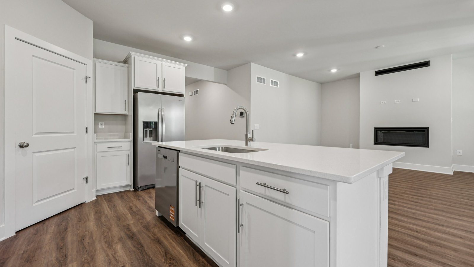 modern open concept kitchen