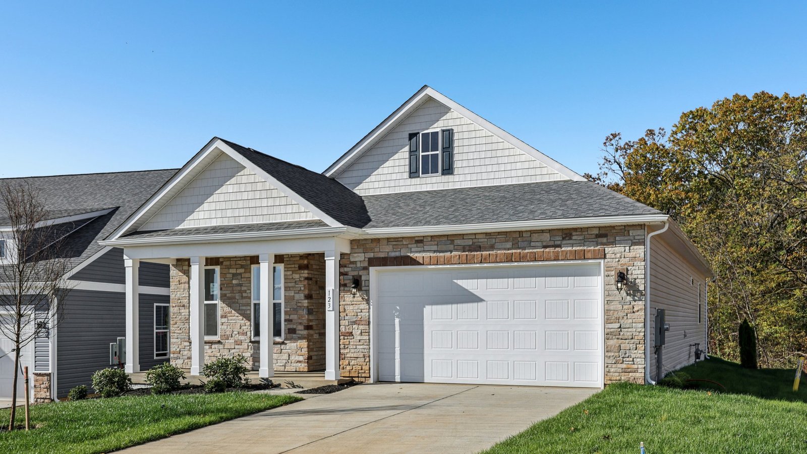 modern design single family home