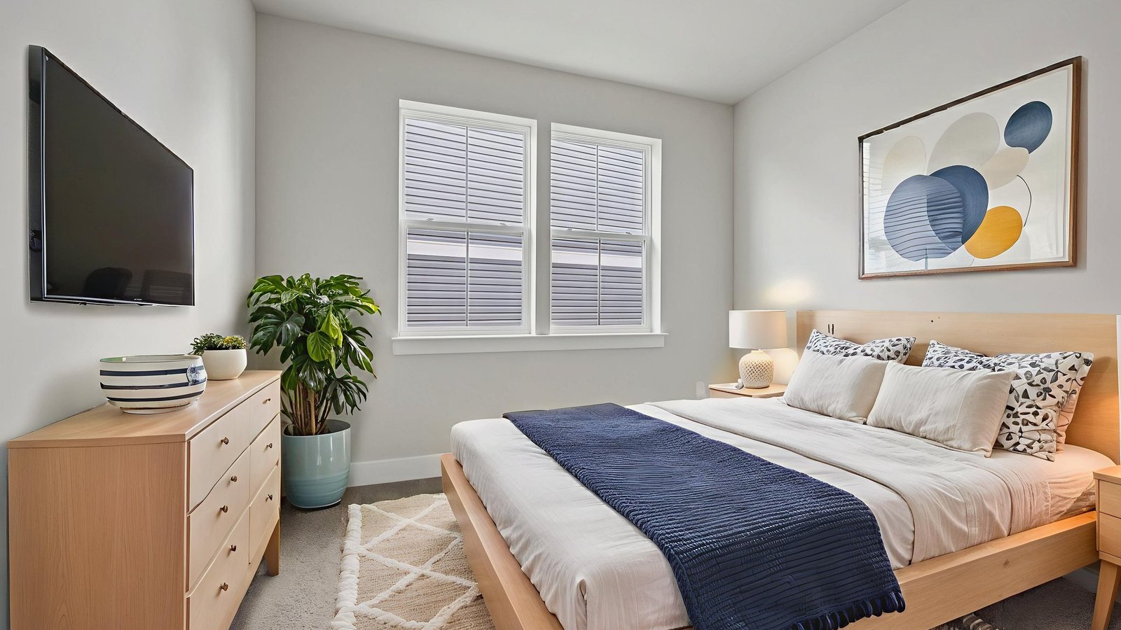 Secondary bedroom with furniture