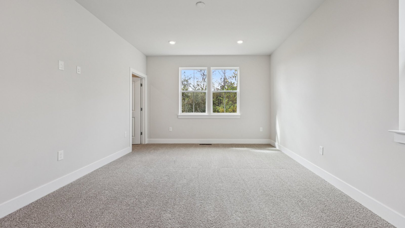 Spacious primary bedroom