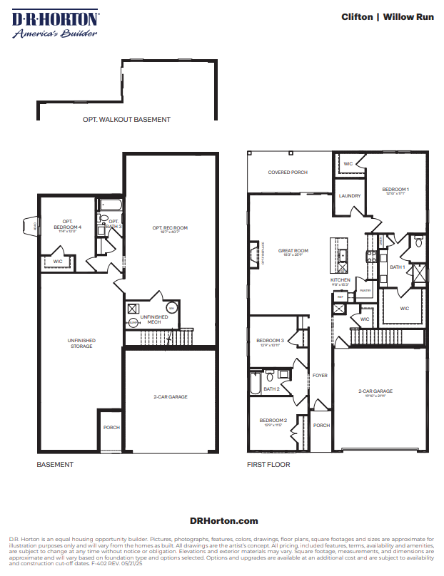 Clifton floorplan