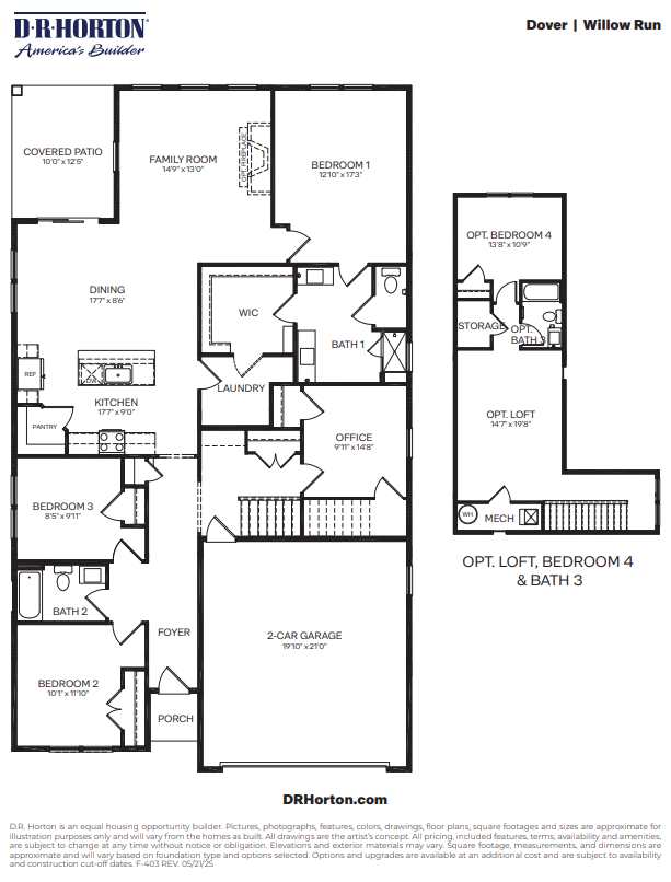 Dover floorplan