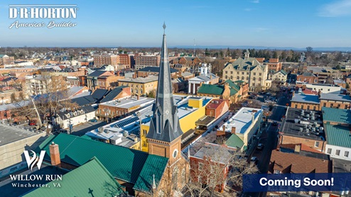 Winchester old town aerial
