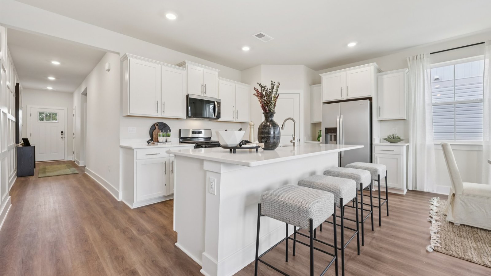 modern open concept kitchen