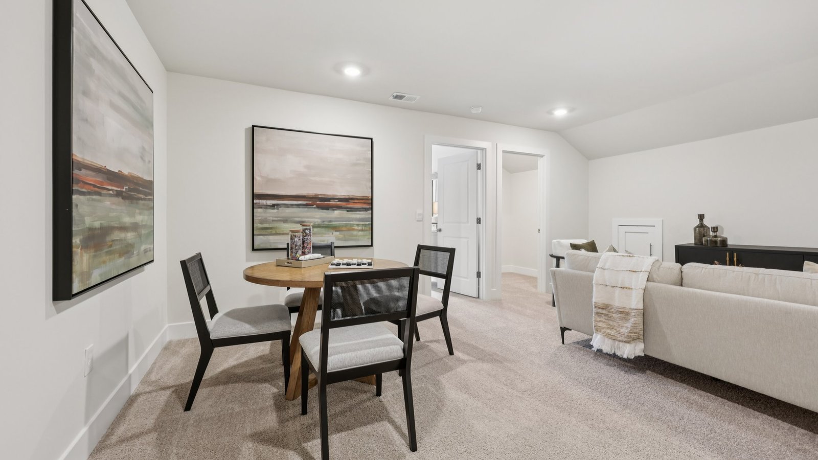 spacious basement for entertaining