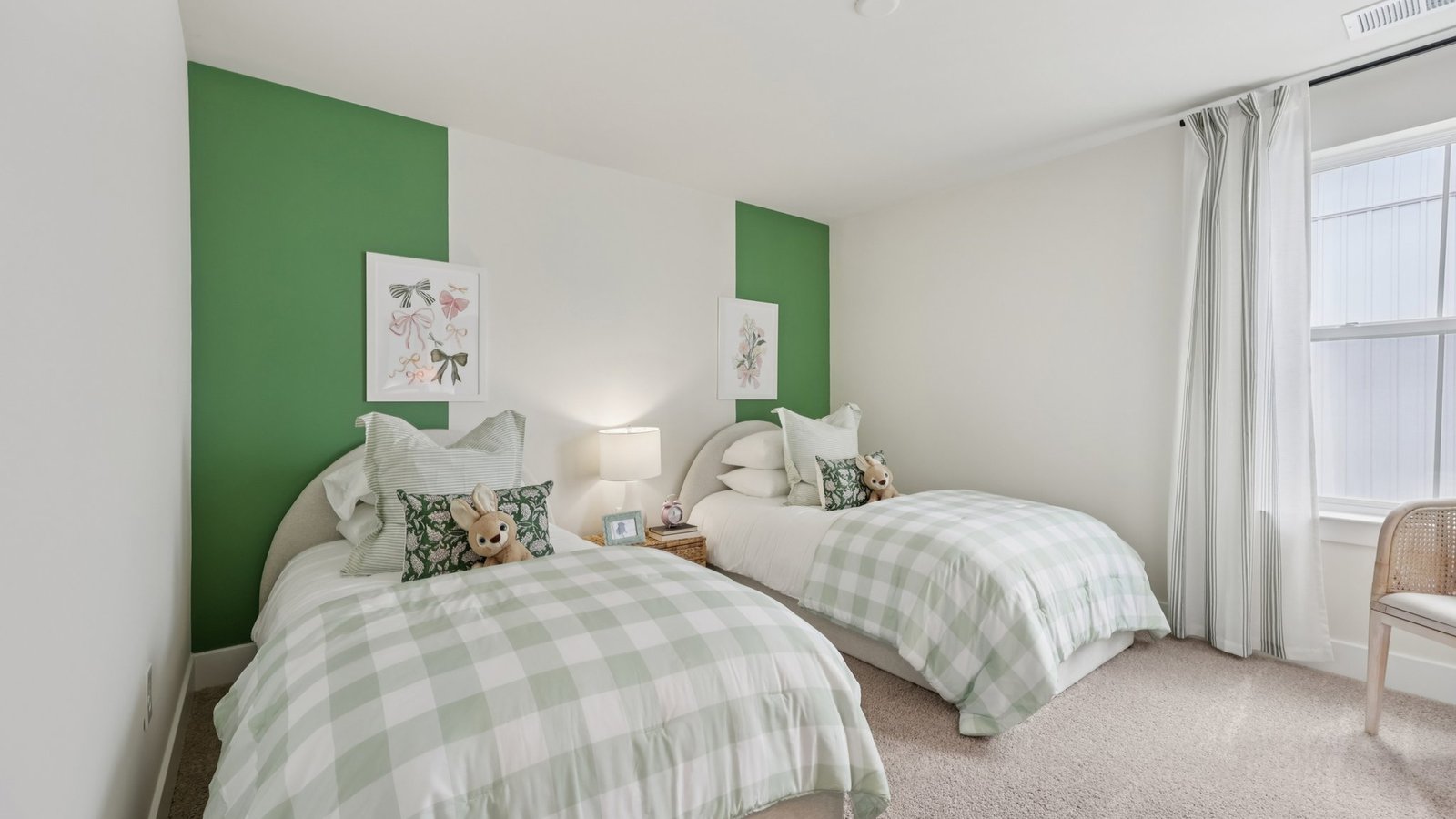 spacious bedroom with natural lighting