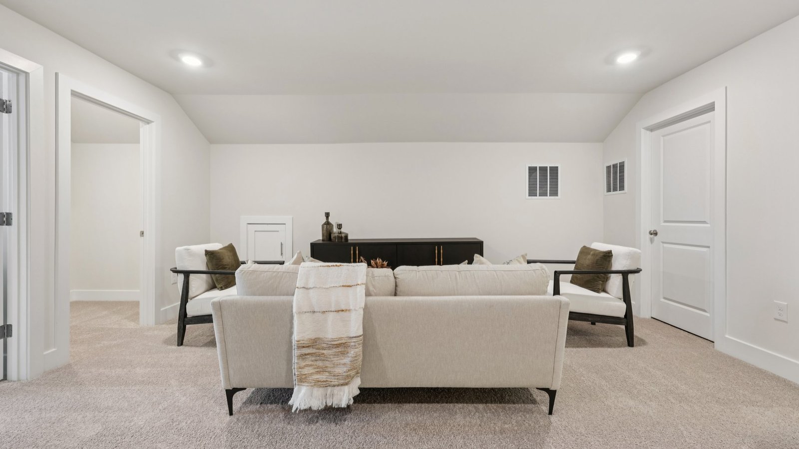 spacious basement for entertaining