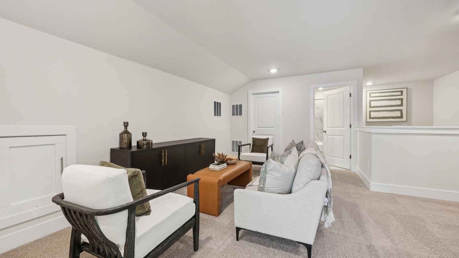 spacious basement for entertaining