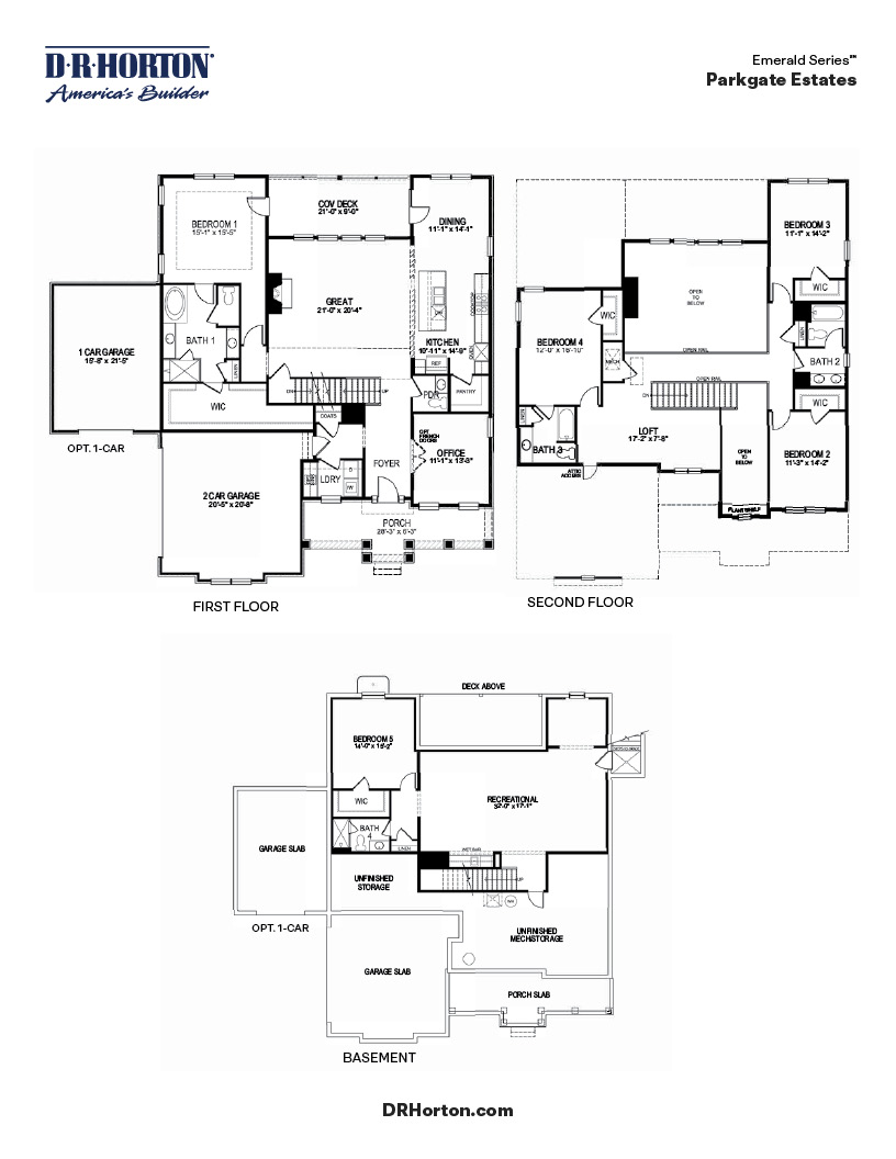 Floor Plan in Parkgate Estates NOKESVILLE, VA D.R. Horton