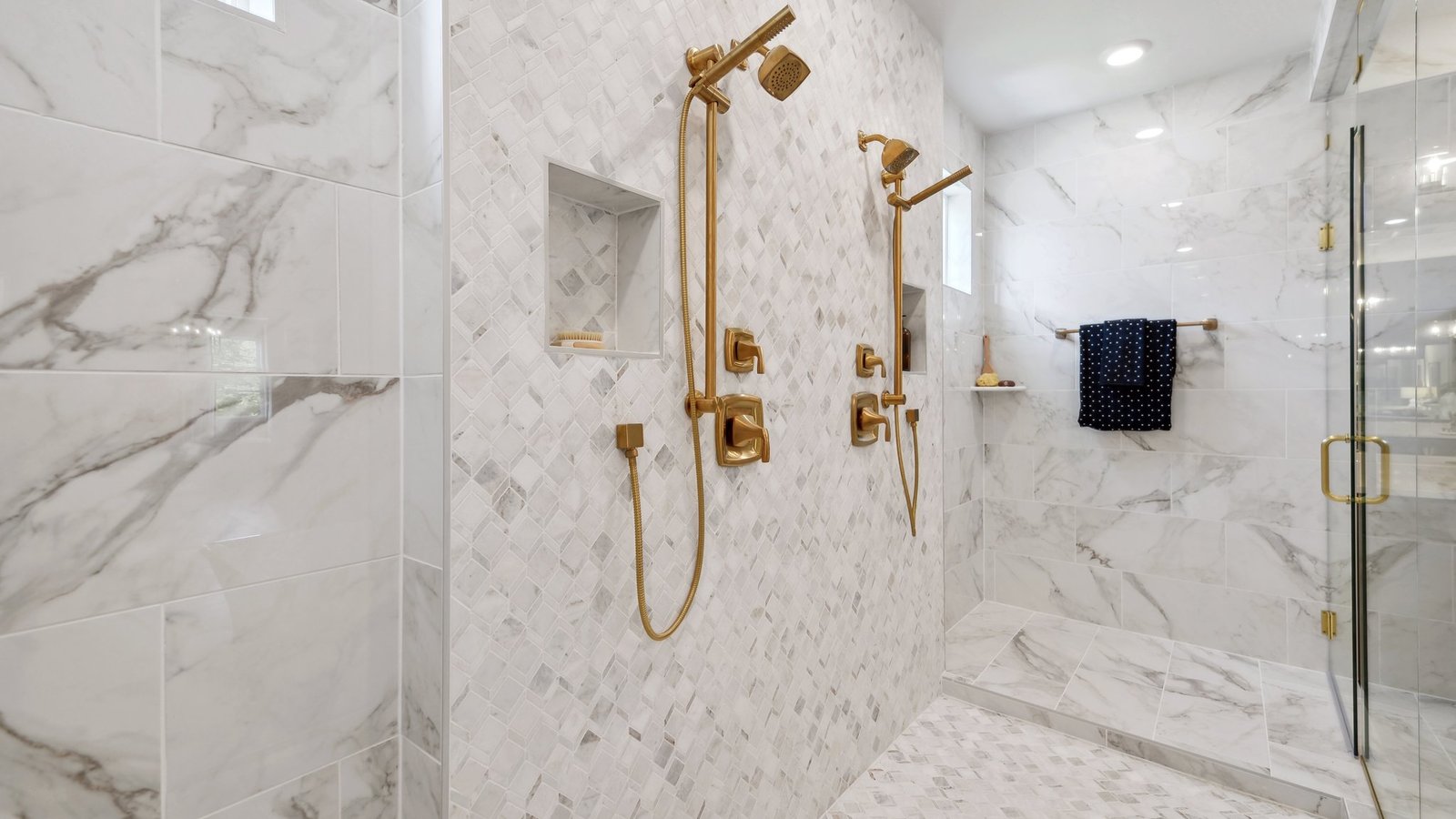 floor to ceiling primary shower