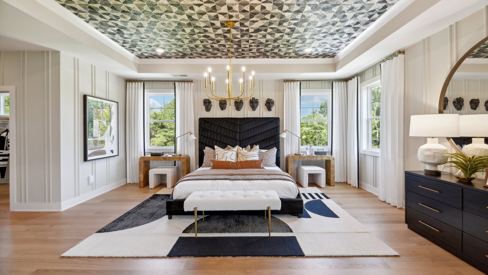 spacious primary bedroom