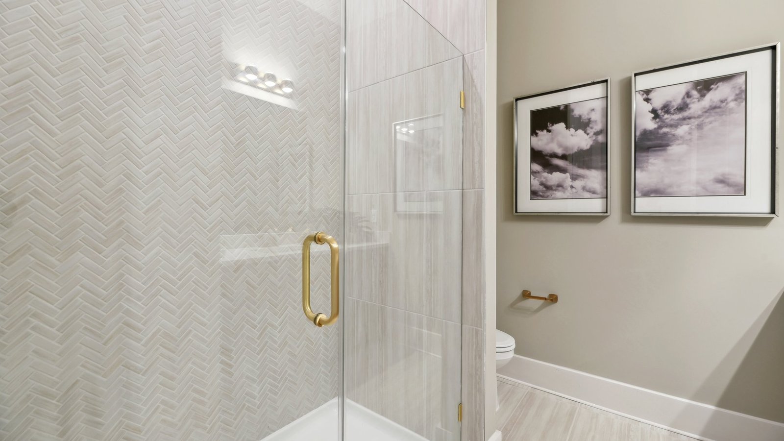 bathroom with a shower