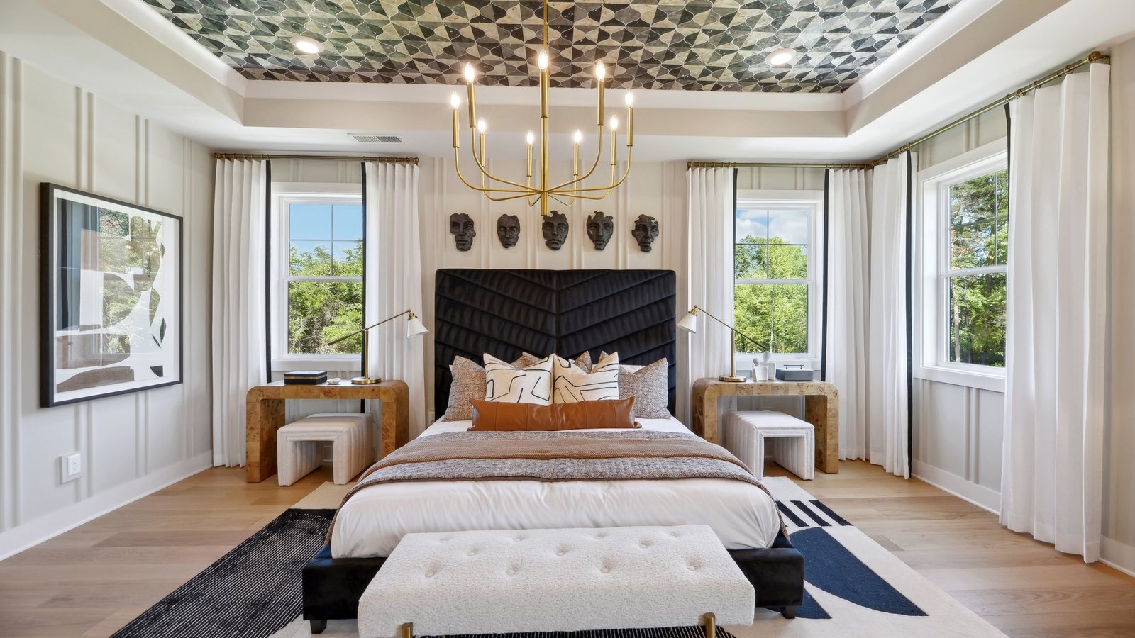 spacious primary bedroom