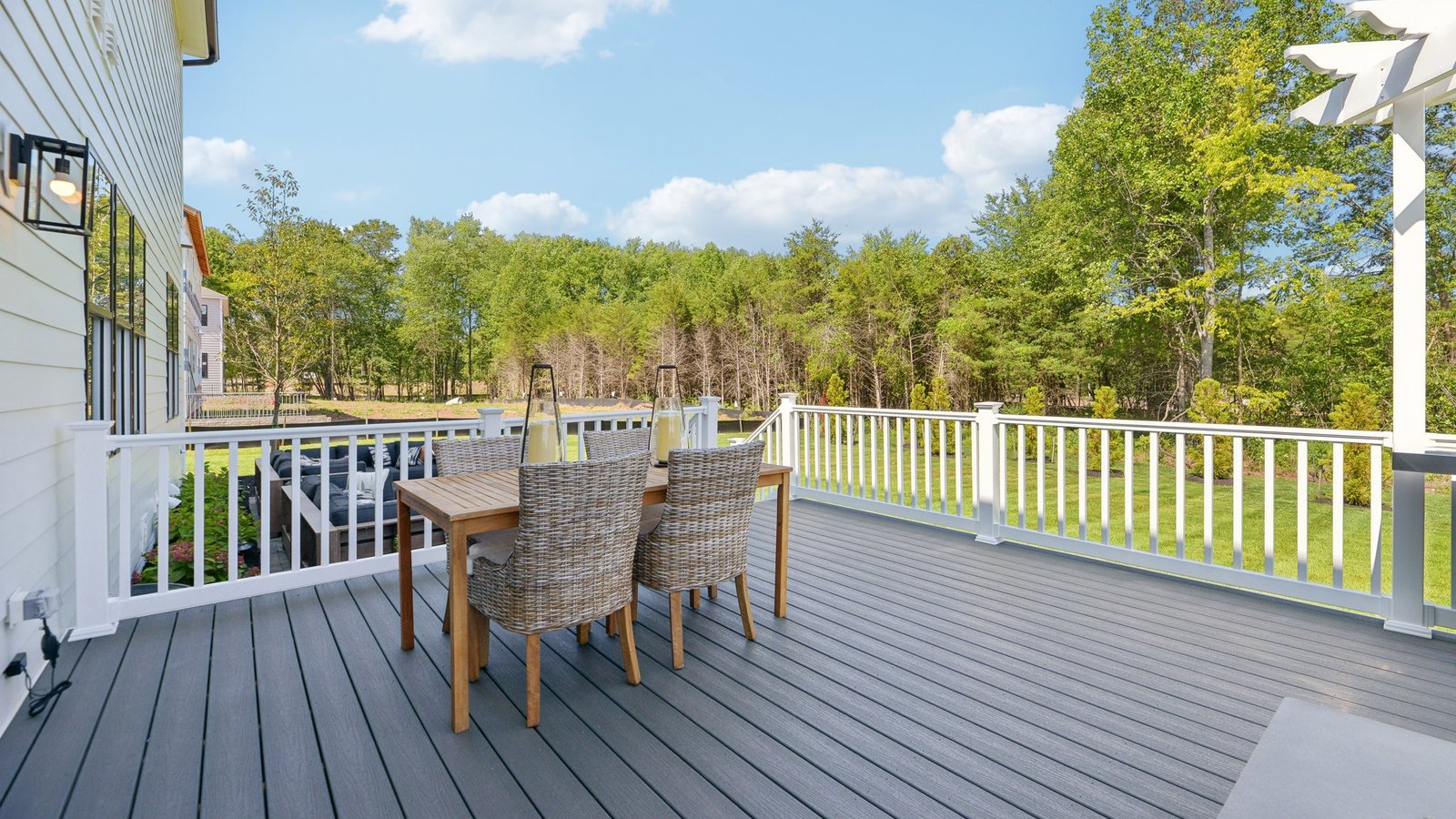 spacious deck