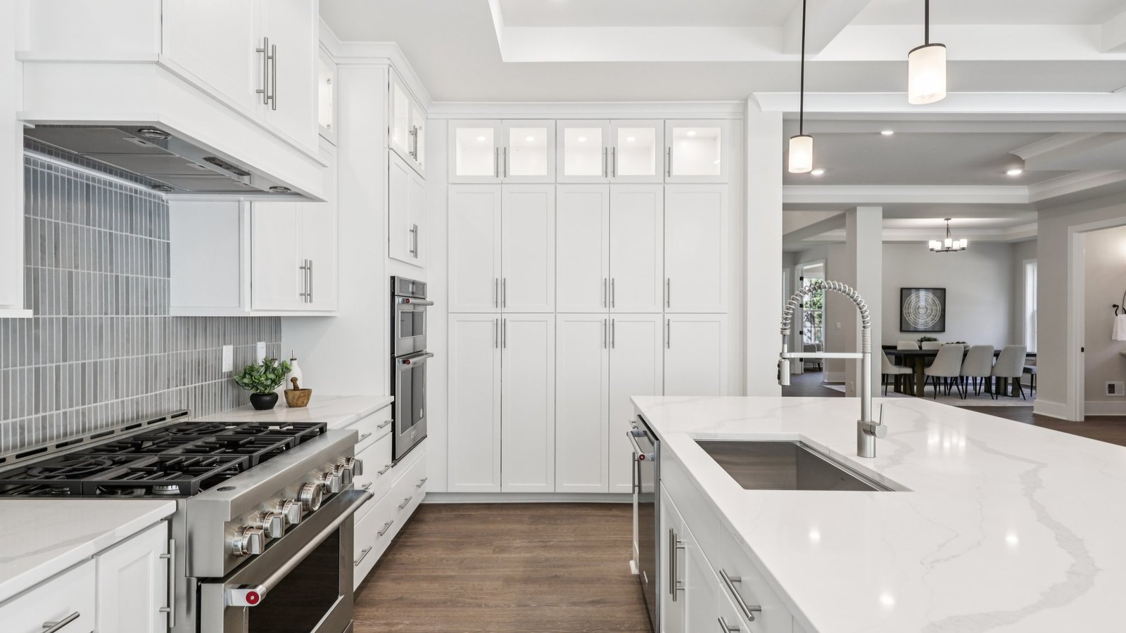 upgraded white cabinetry